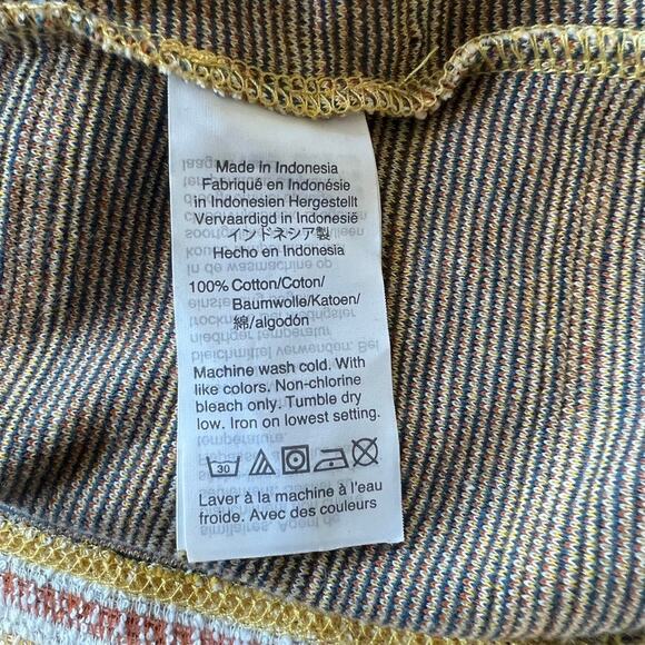 Madewell Texture & Thread Striped Tie Front Tank Size Large - Picture 12 of 14